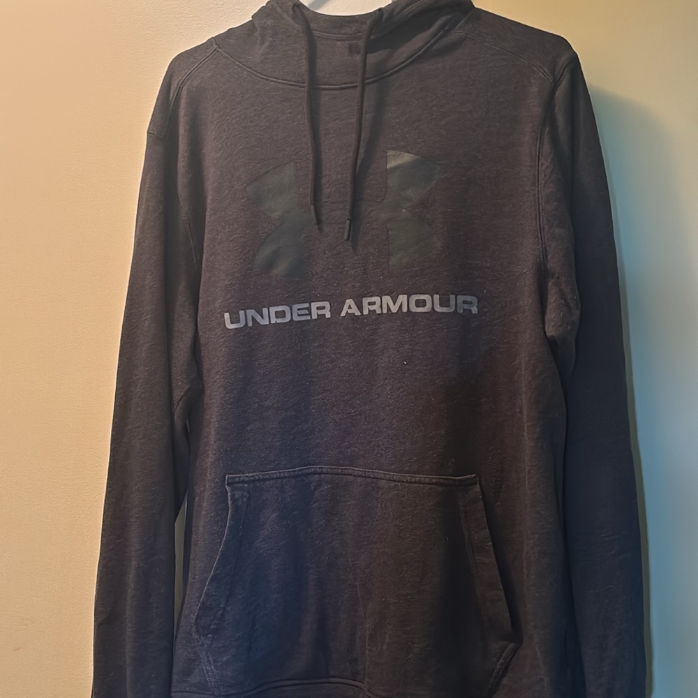 Under Armour Black Athletic Sweater with Logo